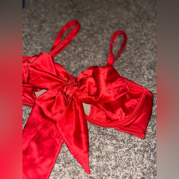 Adore Me Unlined Bow Bra Plus-Size Satin Balconette Bra with Underwire Size 2X - Picture 6 of 12